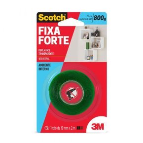 Fita Dupla Face 3M Scotch® Fixa Forte Transparente - Uso Interno Hb004419881 Fita Dupla Face 3M Scotch® Fixa Forte Transparente - Uso Interno Hb004419881
