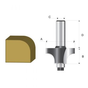 Fresa Cantoneira Dupla Com Rolamento Makita D02185