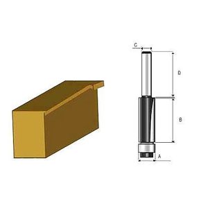 Fresa Dupla Para Rebaixo Em Formica Com Rolamento D03137