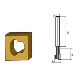 Fresa Para Miolo De Fechadura Ht D02129