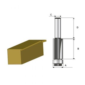 Fresa Dupla Para Rebaixo Em Formica Com Rolamento Makita D09472