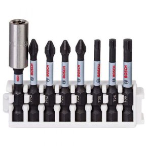 Jogo De Bits Impact Control Para Parafusar 50Mm Com 8 Unidades - Bosch   2608522328