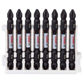 Bits Impact Control Phillips Ph2 Para Parafusar 65Mm Com 8 Unidades - Bosch  2608522337