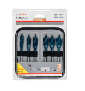 Jogo De Brocas Chatas Self Cut Bosch Com 6 Unidades Bosch 2608595424