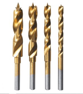 Jogo Kit De 4 Brocas Dremel 631 De Titanio Com Ponta De Hélice Para Madeira, Ouro, Bronze, Latão, Alumínio E Plástico 26150631Aa