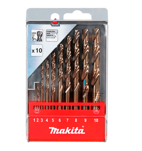 Jogo De Brocas Hss-Co Makita Com 10 Unidades Makita D57174