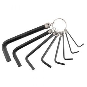 Jogo De Chave Allen Do 2 Ao 10 Mm Curtas Tipo Chaveiro Com 08 Peças - Vonder 3573002010