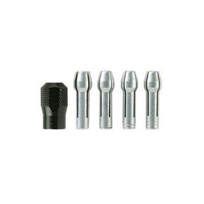 Kit Mandril E Pinças Dremel 4485 Para Micro Retíficas - 4 Pinças 0,8Mm - 1,6Mm - 2,4Mm - 3,2Mm 2615504485