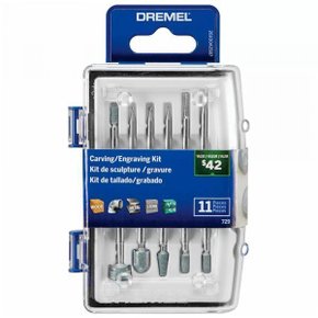 Kit 11 Acessórios Dremel 729 Para Micro Retífica Gravar, Esculpir E Esmerilhar 26150729Ab