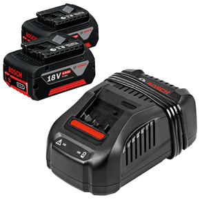 Kit 2 Baterias 18V 4Ah E Carregador Gal 1880 Cv Carregamento Super Rapido 110V Bosch 0615A001Cv