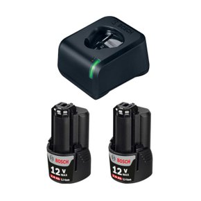 Kit Carregador De Baterias Gal 12V-20 Bivolt E 2 Baterias 12V 2,0Ah Bosch 1600A021Ks