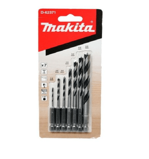 Kit Com 7 Brocas Para Madeira Makita 2,3,4,5,6,7,8Mm Makita D62371