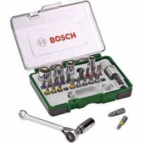 Kit De Bits E Soquetes Para Parafusar Com 27 Unidades - Bosch  2607017160