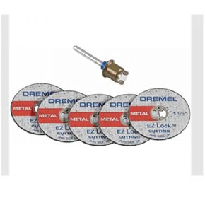 Kit De 5 Discos Dremel Ez406 De Corte 38,1Mm Com Espessura 1,1Mm (1 1/2) Para Metal - Sistema Ez Lock Troca Rápida 2615E406Ad Kit De 5 Discos Dremel Ez406 De Corte 38,1Mm Com Espessura 1,1Mm (1 1/2) Para Metal - Sistema Ez Lock Troca Rápida 2615E406Ad