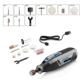 Micro Retífica Dremel 7760-10 Lite A Bateria De Lítio De 4Vmax Com 10 Acessórios F0137760Jc