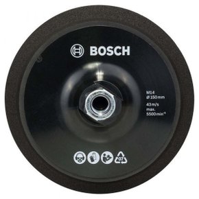 Prato Auto Aderente Com Porca M14; 150mm - Bosch 2608612027