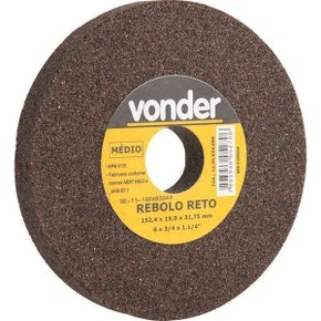 Rebolo Reto Médio 6" X 3/4" Vonder 1249634080