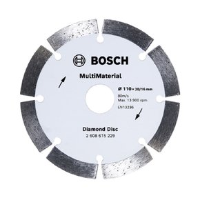 Disco Diamantado Segmentado 110 X 20Mm Multimaterial Bosch 2608615229