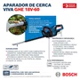 Aparador de cerca viva à bateria Bosch GHE 18V-60 18V
