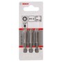 Ponta  Extra Hard Para Parafusar Pozidriv Pz3, 49Mm Com 3 Unidades - Bosch  2607001579