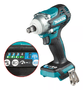 Chave De Impacto A Bateria 1/2Pol. 18V 300Nm M10 Até M20 - Makita Dtw300Z