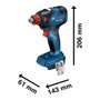Chave De Impacto Gdx 18V-200 "S/Bateria,Carregador" - Bosch 06019J22E0