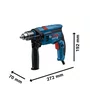 Combo Furadeira de Impacto 1/2" 750W + Esmerilhadeira 5" 850W com Acessórios Bosch