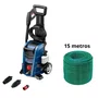 Combo Lavadora de Alta Pressão Bosch GHP 180 127V + Mangueira Jardim Flex 15m Verde