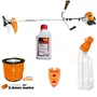 Combo Roçadeira Stihl FS 120 30,8CC à Gasolina 2T + Lubrificante 500ml + Misturador 1L + Fio de Corte 2,4mm + Cortador de Fio