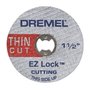 Discode Corte Dremel Ez409 Fino De 38,1Mm (1 1/2) Com Espessura De 0,6Mm - Sistema Ez Lock Troca Rápida 2615E409Ac