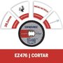 Disco De Corte Ez476 Para Plástico Ez Lock Kit 5 Peças Dremel 2615E476Ae