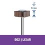 Disco De Lixa Flap Dremel 502 9,5Mm Grão 80 Grosso Para Acabamentos Metal, Madeira, Plástico 2615000502