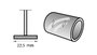 Disco Impregnado De Polir Dremel 425 De 25,4Mm (1") Para Ferro, Aço, Vidro, Cerâmica E Pedra 26150425Aa