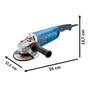 Esmerilhadeira Angular  Professional Gws 28-180 Vulcano 2800 W 220 V Bosch 06018F50E0