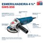 Esmerilhadeira Angular De 4 1/2" Gws 850 - Bosch -220V