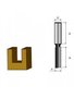 Fresa Paralela Dupla 6 Mm / Corte 15 Mm Makita D09307