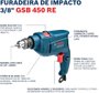 Furadeira De Impacto 3/8 Gsb 450 Re 450W 220V Bosch 06011B50E0