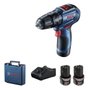 Furadeira E Parafusadeira De Impacto Bosch Gsb 12V-30 À Bateria Com Maleta 06019G91E0