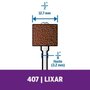 Haste Para Lixar Dremel 407 12,7Mm (1/2) Com Tubo De Lixa Grão 60 Grosso Para Madeira, Fibra De Vidro, Plástico E Eva 2615000407