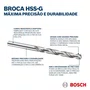 Jogo De Broca Para Metal HSS-G 2,0 A 6,0 2607019114 - BOSCH