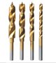 Jogo Kit De 4 Brocas Dremel 631 De Titanio Com Ponta De Hélice Para Madeira, Ouro, Bronze, Latão, Alumínio E Plástico 26150631Aa