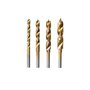 Jogo Kit De 4 Brocas Dremel 631 De Titanio Com Ponta De Hélice Para Madeira, Ouro, Bronze, Latão, Alumínio E Plástico 26150631Aa