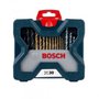 Jogo de Brocas e Bits Pontas de Titânio X-LINE 30 Peças 2607017401 BOSCH
