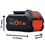Kit 2 Bateria Procore e Carregador GAL1880 Bosch 0615A001CX