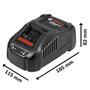 Kit 2 Bateria Procore e Carregador GAL1880 Bosch 0615A001CX