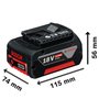 Kit 2 Baterias 18V 4,0Ah  + Carregador Gal 18V-40Br Bosch 1600A02Rm8