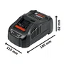 Kit 2 Baterias 18V 4Ah E Carregador Gal 1880 Cv Carregamento Super Rapido 110V Bosch 0615A001Cv