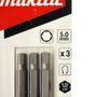 Kit 3 Bits Allen Longo 5Mm X 50Mm Makita B25460