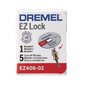 Kit De 5 Discos Dremel Ez406 De Corte 38,1Mm Com Espessura 1,1Mm (1 1/2) Para Metal - Sistema Ez Lock Troca Rápida 2615E406Ad