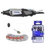 Combo Micro retífica 220v Dremel 4000 + Madril de Aperto 4486 + Kit de Discos e Acessórios